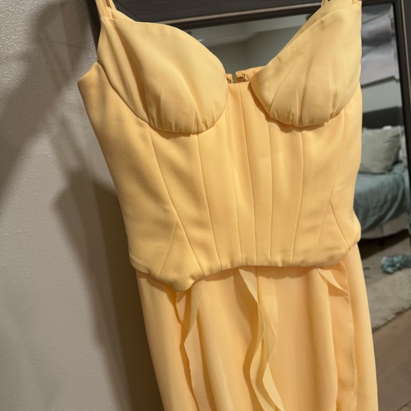 Oh Polly Yellow Corset Dress - Picture 3 of 4